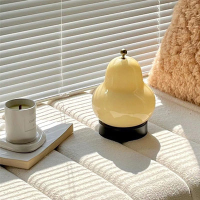 梨子台灯客厅卧室创意奶油风台灯触摸开关氛围少女感装饰小夜灯,电子元器件市场,电线扎带/束线带,淘宝优惠券,粉丝福利购,淘宝优惠卷