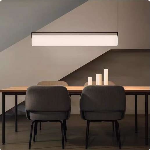 极简餐厅吊灯北欧现代简约餐桌吧台灯设计师办公室茶室艺术长条灯