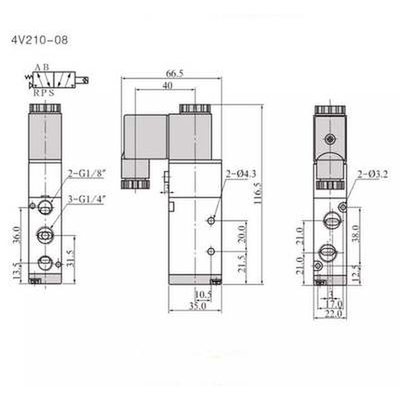 新品套餐24v气缸气动电磁控制阀组合阀单向阀4v210-08220v线圈