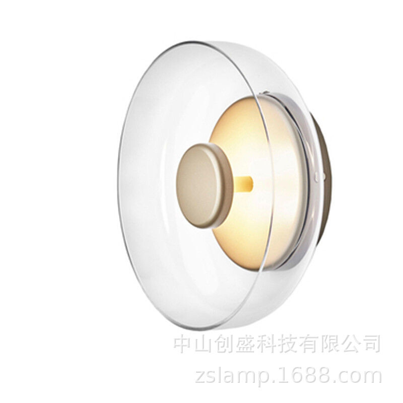 北欧创意玻璃客厅壁灯卧室床头沙发旁书房设计师样板房装饰壁灯