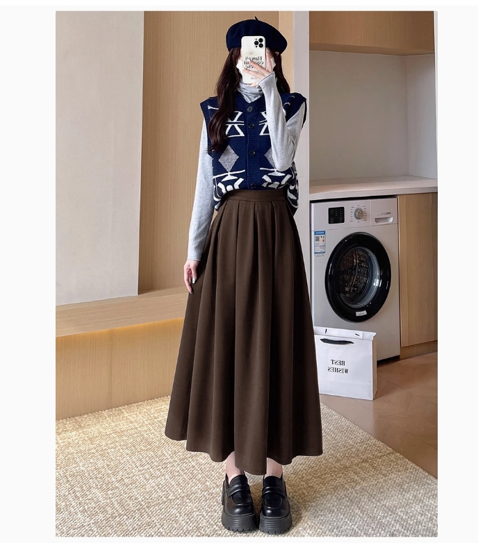 11-29F    加绒毛呢半身裙    3523