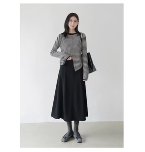 3824 羊毛蚕丝八面裙 27H