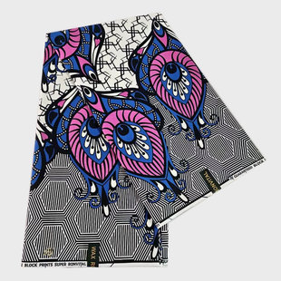 print African Ankara fabric 非洲蜡染布棉 wax