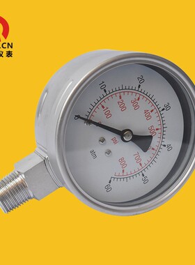 供全不锈钢压力表耐酸耐碱压力表径向压力表工厂直供YNBF100 60kg