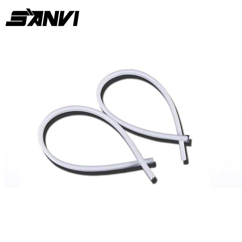 SANVI光管泪眼汽车前大灯改装LED日行灯双色光导泪眼随意弯曲,电子元器件市场,电线扎带/束线带,淘宝优惠券,粉丝福利购,淘宝优惠卷