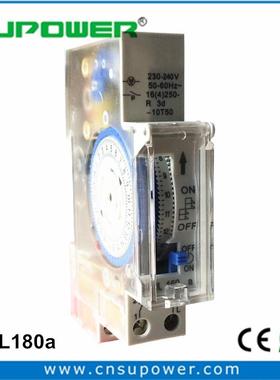 24小时机械式定时器带电池直流12V24VDC时间开关SUL180a