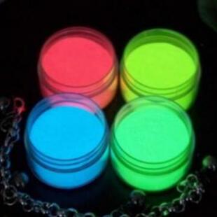 高亮大红夜光粉白色荧光红光夜光粉油性红色白色荧光粉100克