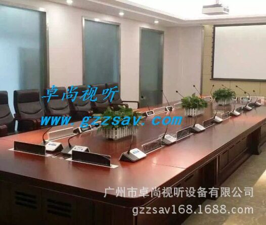 会议室无纸化系统超薄液晶屏一体升降器/办公桌面15.6寸纯铝升降