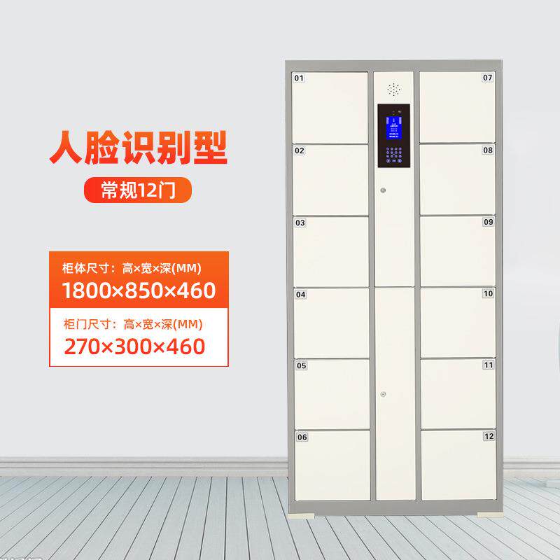 人脸识别存包柜超市商场健身房俱乐部车间机场面部识别智能存物柜
