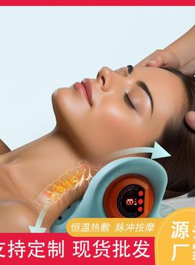 多功能按摩枕便携车载家用电动揉捏颈部EMS热敷脉冲肩颈按摩仪新