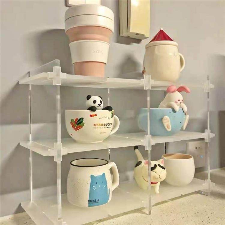 透明磨砂亚克力收纳架可自由组合桌面整理杯子置物架,农机/农具/农膜,其它农用工具,淘宝优惠券,粉丝福利购,淘宝优惠卷