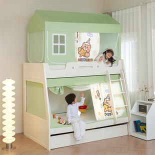 卡通小房子A类抗菌防摔学生儿童回底蚊帐遮光0.9m1.2米宿舍上下铺