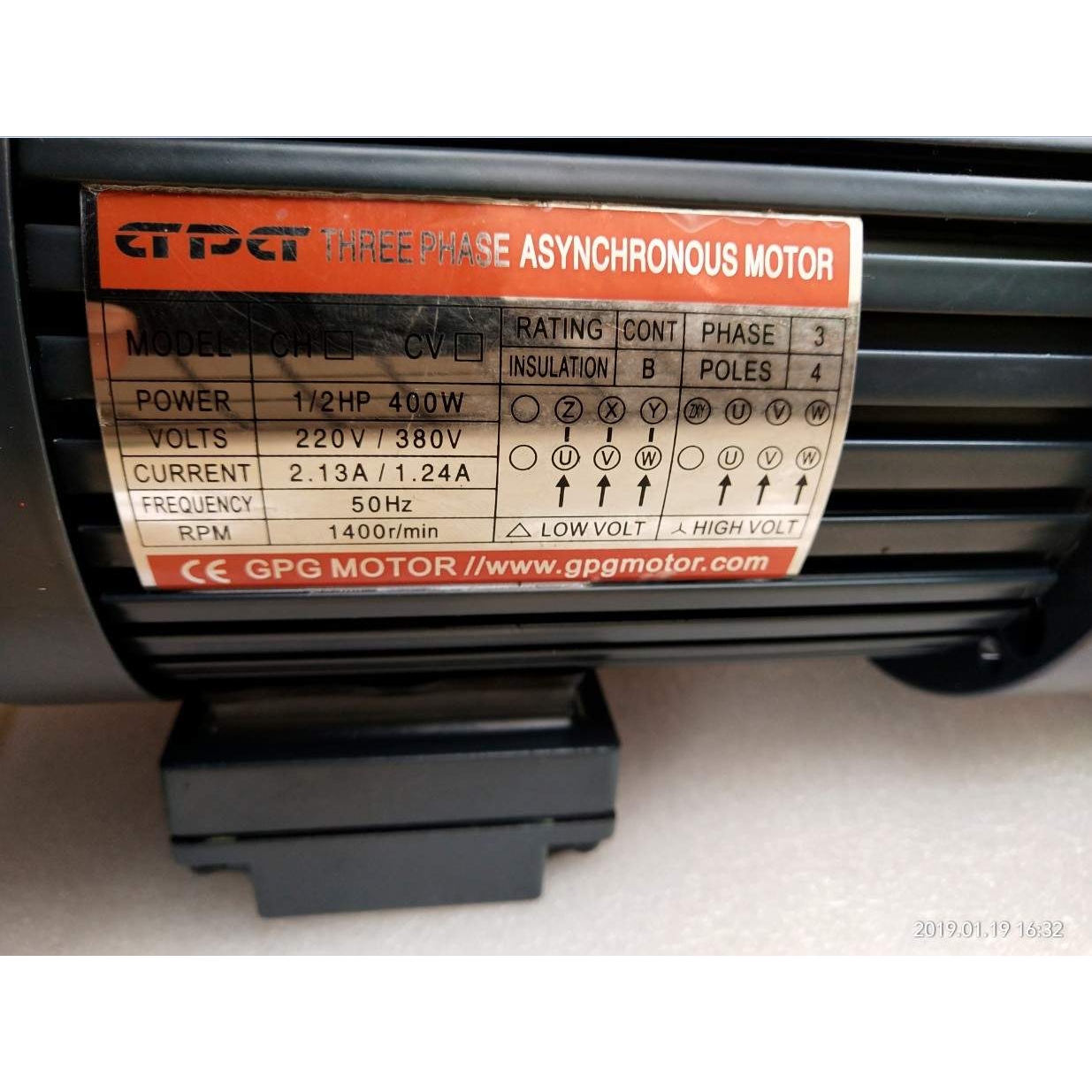 1/4HP 200W三相马达减速机CH22-200W-80S免保养CH22-200-100S