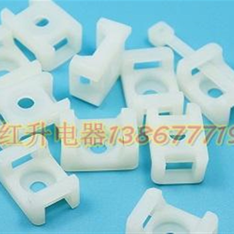 马鞍形扎带固定座 线缆固定理线器 定位片STM-1 M3 M4螺丝 1000只