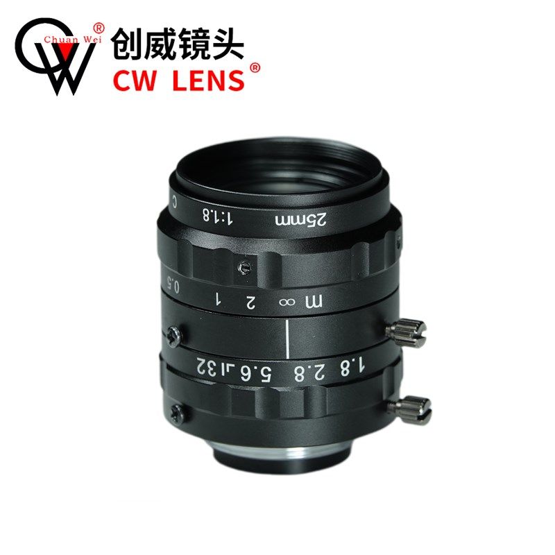FA工业镜头25mm 2/3英寸C口低畸变机器视觉 1000万高清定焦镜头