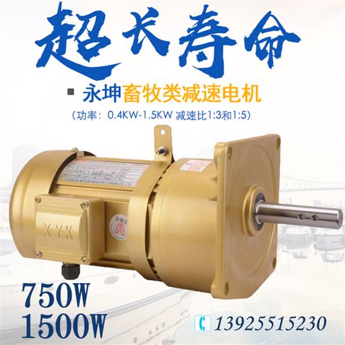 XYK永坤绞龙养鸡畜牧减速电机CV25 GV25 CV22 750W1100W1500W马达