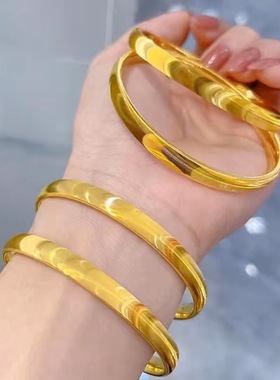 正品新款猫眼黄金手镯女