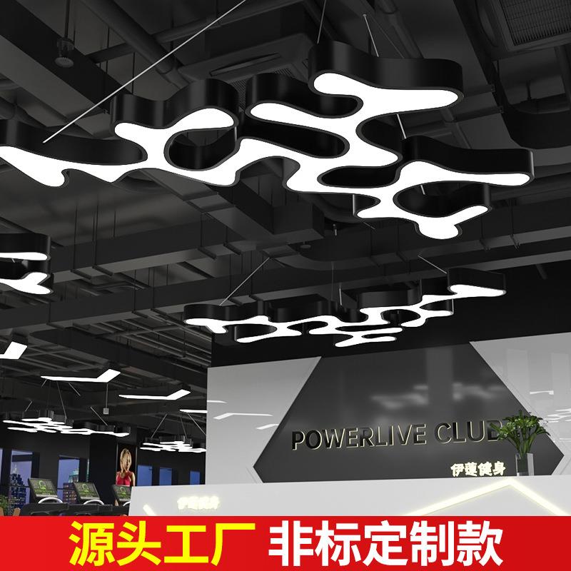 设计师艺术吊灯创意店铺大堂前台个性时尚健身房网咖工业风灯具