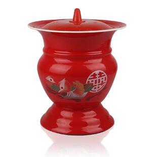 ll加厚简易老年人盖子家用号成人罐儿童便盆坐便器陶瓷瓷老式男痰