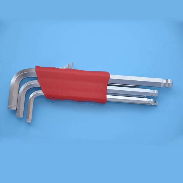 德国进口 工业级 9pcs内六角扳手套装 平头/球头 1.5-10mm S2材质