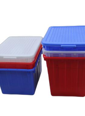 蓝色白色红色140L服装周转箱200升纺织塑料箱300升布料运输塑胶箱