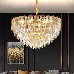 后现代轻奢水晶吊灯客厅大灯简约大气大厅餐厅卧室灯具2022年新款