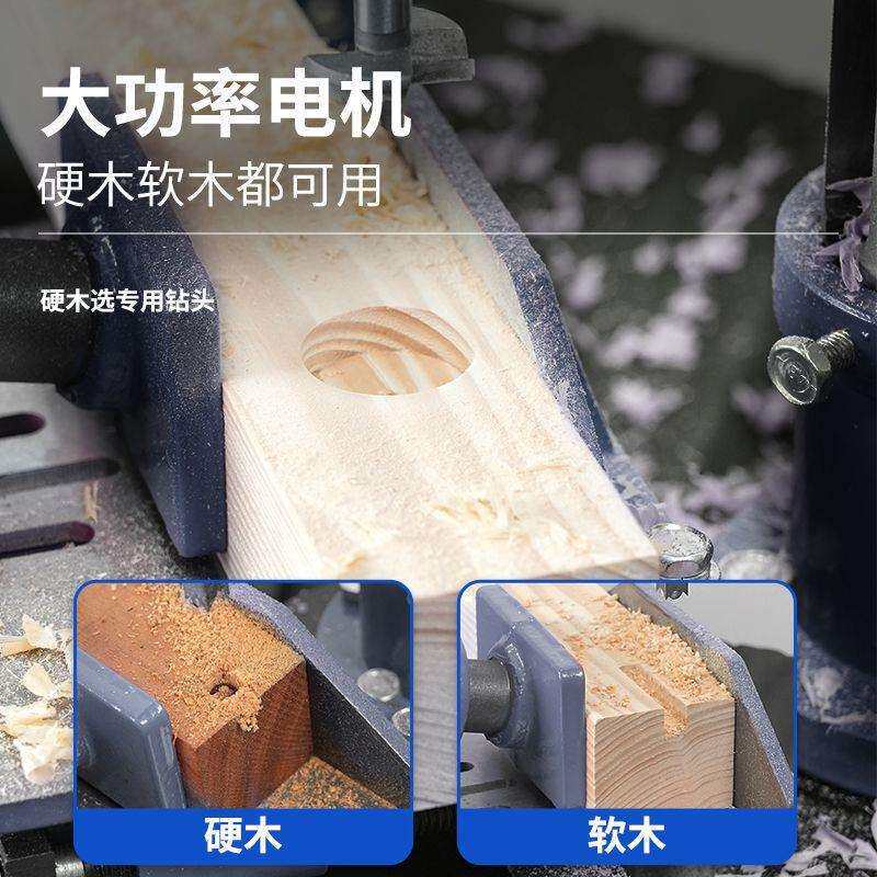 木工方孔打榫机开榫头专用打孔榫卯机打眼台钻器多功能小型垒德株
