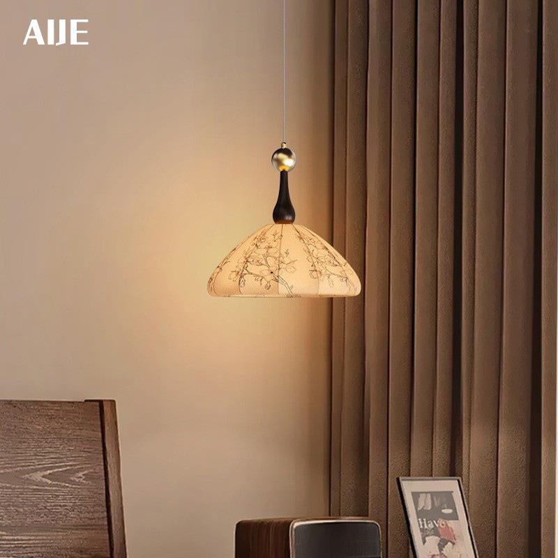 法式中古风卧室床头吊灯LED复古护眼牡丹花书房楼梯过道床头吊灯