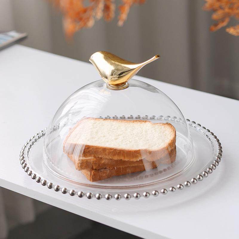 北欧轻奢小鸟玻璃防尘罩蛋糕罩水果点心盖甜品盖样板房餐厅装饰品,农机/农具/农膜,播种栽苗器/地膜机,淘宝优惠券,粉丝福利购,淘宝优惠卷