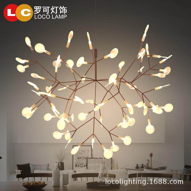 创意个性后现代简约北欧萤火虫吊灯铁艺树枝餐厅卧室书房酒店led,农机/农具/农膜,播种栽苗器/地膜机,淘宝优惠券,粉丝福利购,淘宝优惠卷