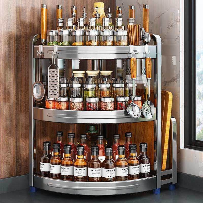 厨房置物架多功能调味品调料架盐调味罐台面三角不锈钢墙角收纳架,农机/农具/农膜,播种栽苗器/地膜机,淘宝优惠券,粉丝福利购,淘宝优惠卷