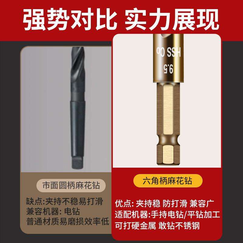 德国品质钻不锈钢钻头专打304不锈钢板高硬度开孔含钴麻花钻