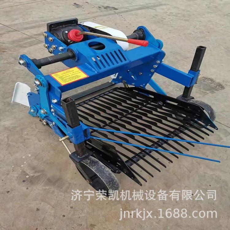 小型挖大蒜震动筛抖土收获机 手扶二轮车挖大蒜机器 挖土豆红薯机