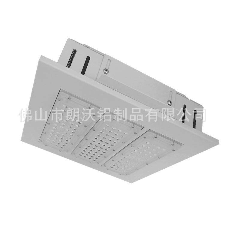 现货新款嵌入式吸顶式LED油站灯外壳 100w150w油站灯外壳套件