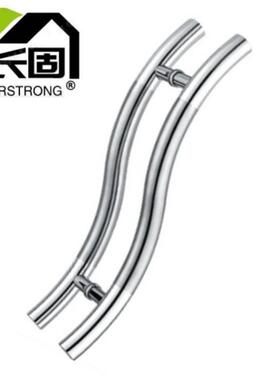 长固ST-J017G不锈钢玻璃门弯管S型拉手 门把手 推拉门扶手