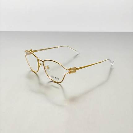 24款缪家mm53uv时尚眼镜框架平光镜金框金属配镜片光学复古防蓝光