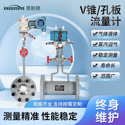 恩耐德V锥孔板定制喷嘴文丘里楔形靶式流量计环室高温高压节流