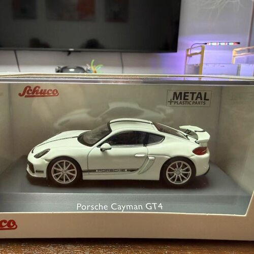 schuco 舒克1/43 保时捷Porsche Cayman GT4 卡曼合金汽车模型