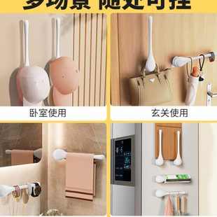 优选窗帘挂钩免打孔收纳固定束带收拢壁勾卡扣夹浴帘墙侧绑带扣环