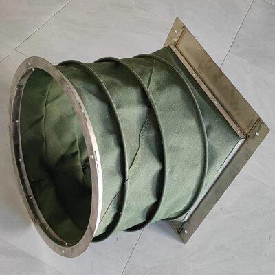 风机帆布软连接防火硅胶布通风软风管涂布机耐高温软接头耐腐蚀