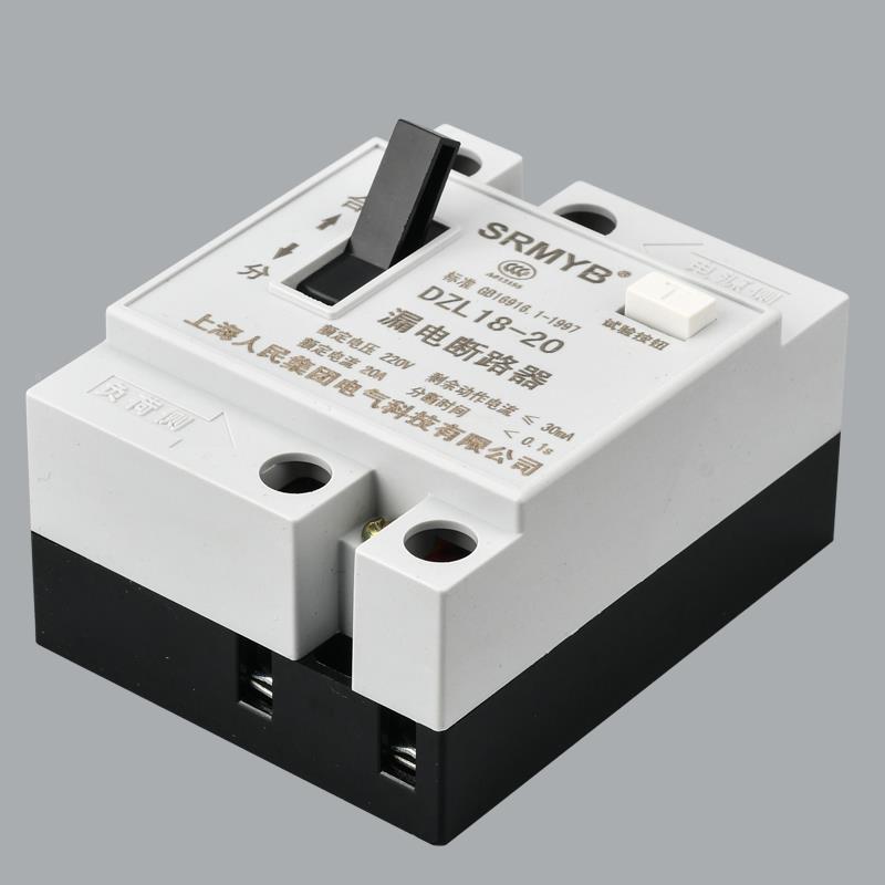 DZL1 8电保护器 开关家用漏43492 民用 0200V 两相二线 20A 3A 铜