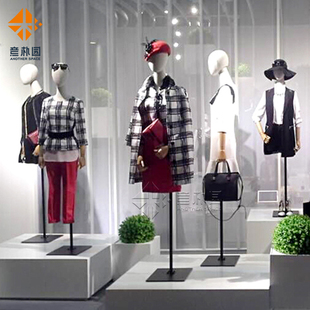 服装 模特道具女半身韩版 店模特橱B窗展示架模特女人台人体高档婚