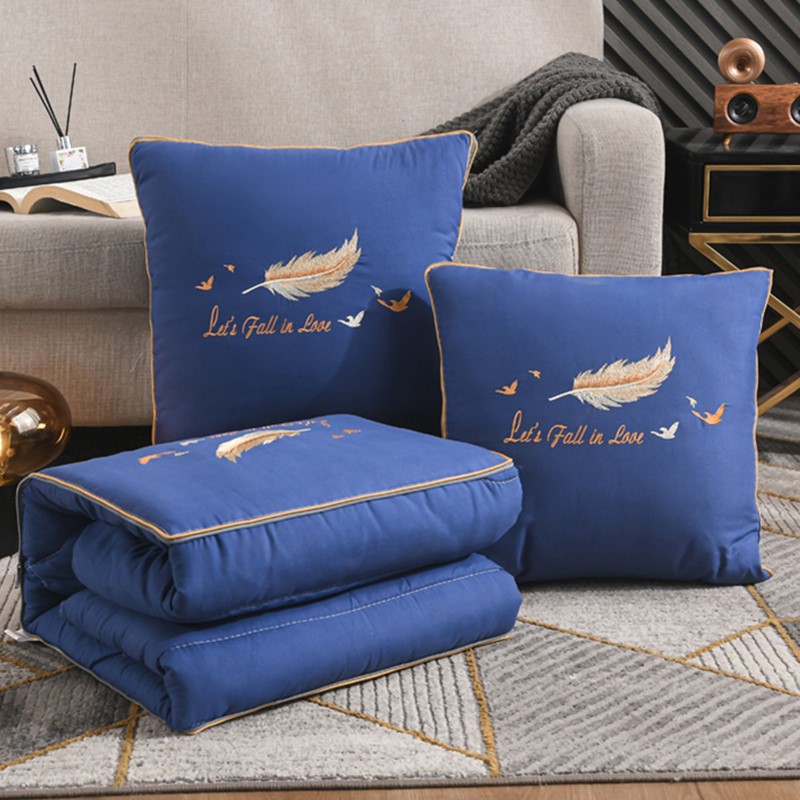 汽车抱枕被子两用l多功能车载靠垫被沙发靠枕可折叠午睡空调枕头