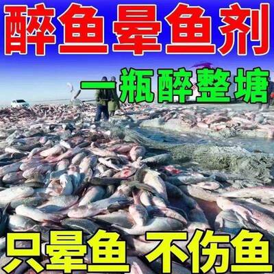特醉虾鱼药醉色鱼灵鱼药一塘清让晕抓鱼江河野FPU效钓专用特效不