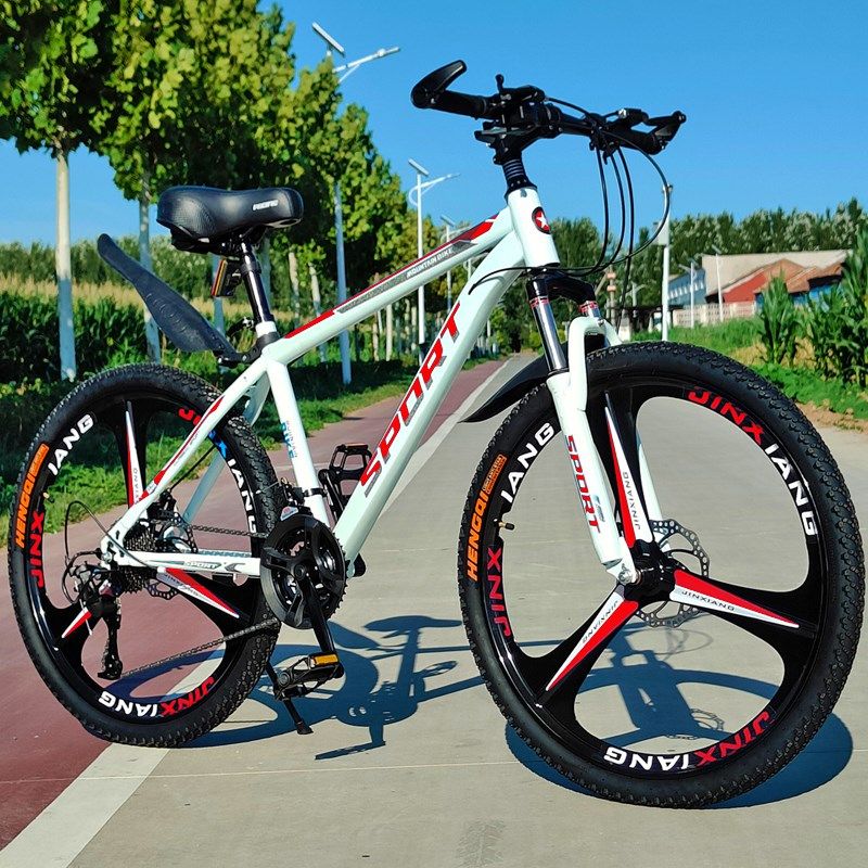 山地车自行车成人减震双碟刹一体轮越野30变速赛车男女式学生单车