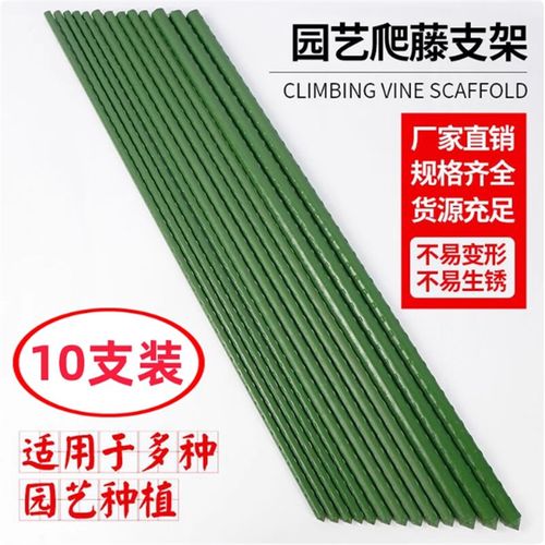 菜园爬藤架耐用花架大棚瓜果骨架防倒丝瓜支撑杆支架塑料种纤维杆