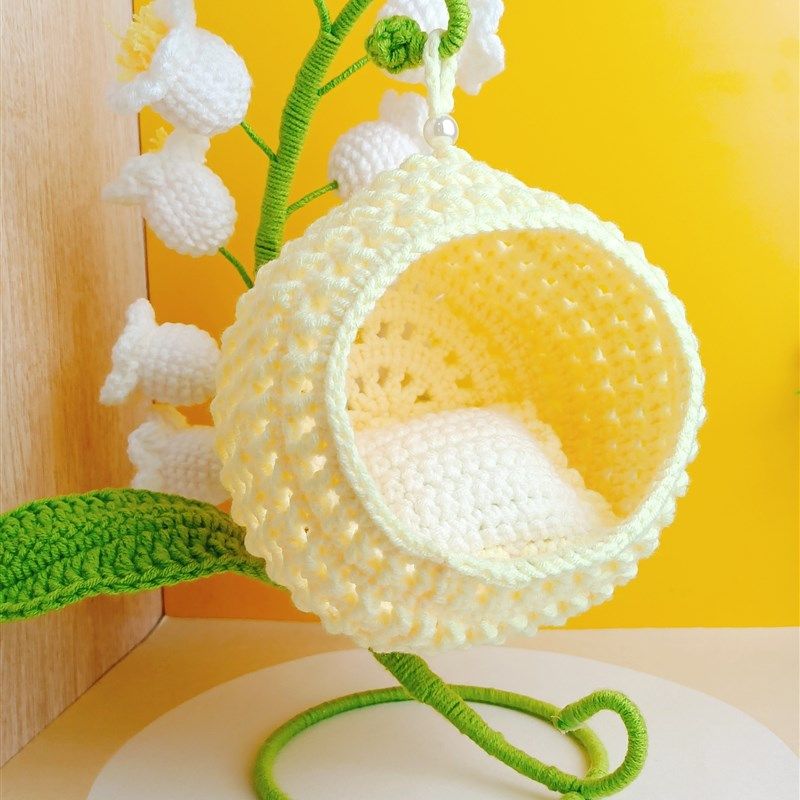 娃用花架玩偶吊篮钩织创意秋千娃屋家具吊床棉花针织娃娃礼物成品,模玩/动漫/周边/娃圈三坑/桌游,棉花娃娃/毛绒玩具娃衣,淘宝优惠券,粉丝福利购,淘宝优惠卷