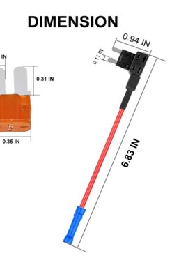 中小迷你Micro2汽车添加电路保险丝取电器座 10条ATR插片保险丝座