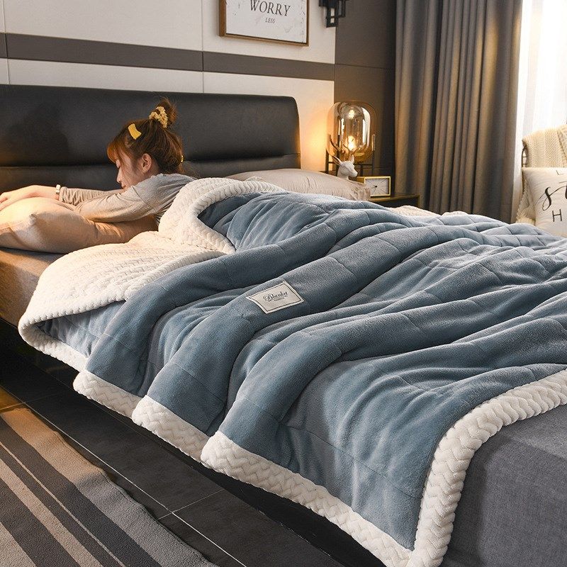 秋冬三层毛毯加厚法兰绒贝贝绒冬季毯子办公室沙发午睡单双人盖毯,床上用品,休闲毯/毛毯/绒毯,淘宝优惠券,粉丝福利购,淘宝优惠卷