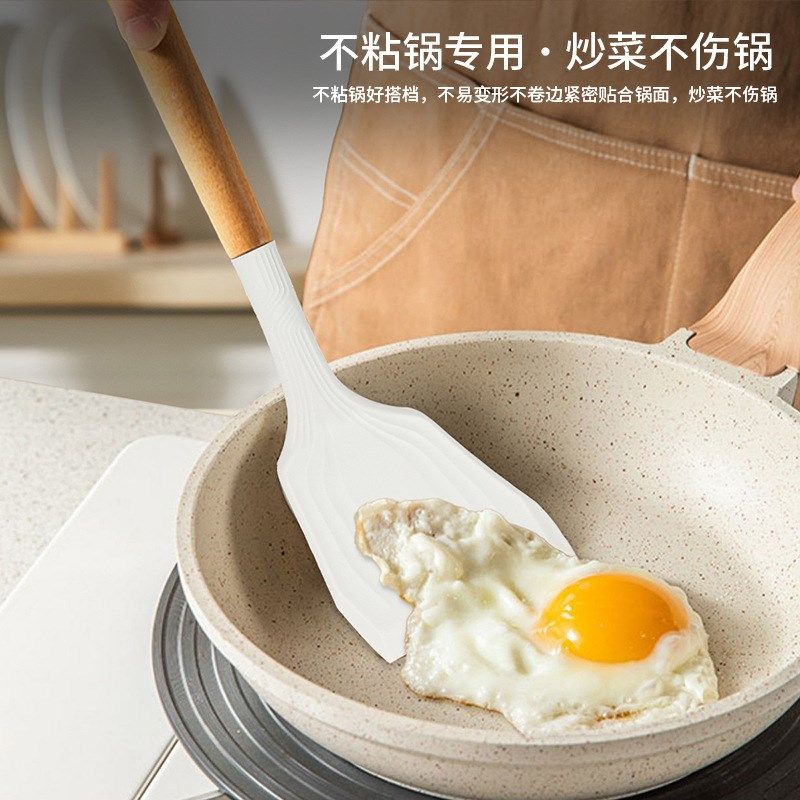 跨境硅胶厨具套装12件套木柄厨具耐高温厨房烹饪用具锅铲汤勺漏勺,厨房/烹饪用具,锅铲,淘宝优惠券,粉丝福利购,淘宝优惠卷